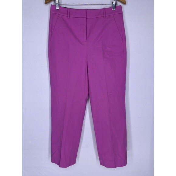 J.Crew Kallie Straight Leg Pant Vivid Fuschia Women's Size 8 Career Work‎ Pants - Picture 1 of 9